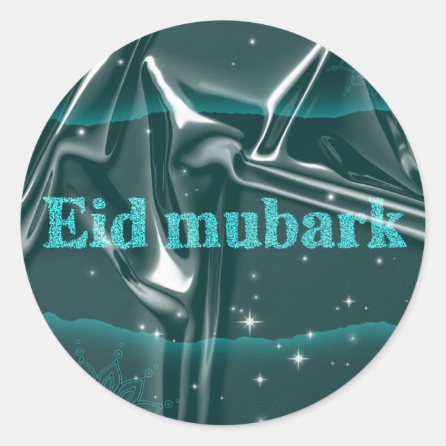 Adesivo Redondo Eid mubarak (Frente)