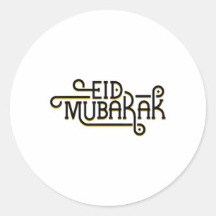 Adesivo Redondo Eid Mubarak Eid Al Fitr Feriados Islâmicos Ha