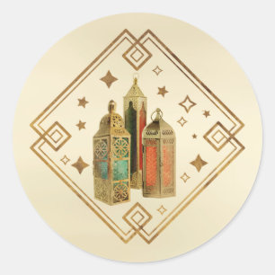 Adesivo Redondo Eid Mubarak - Feliz Eid