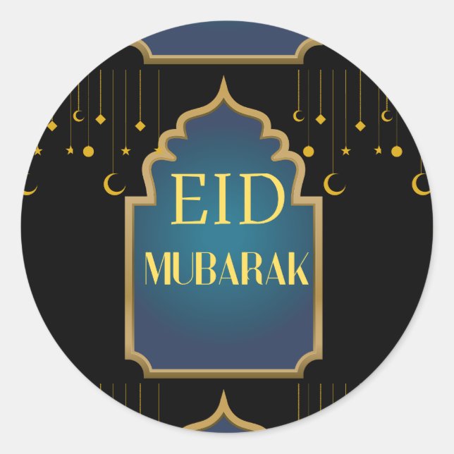 Adesivo Redondo Eid Mubarak Ho (Frente)