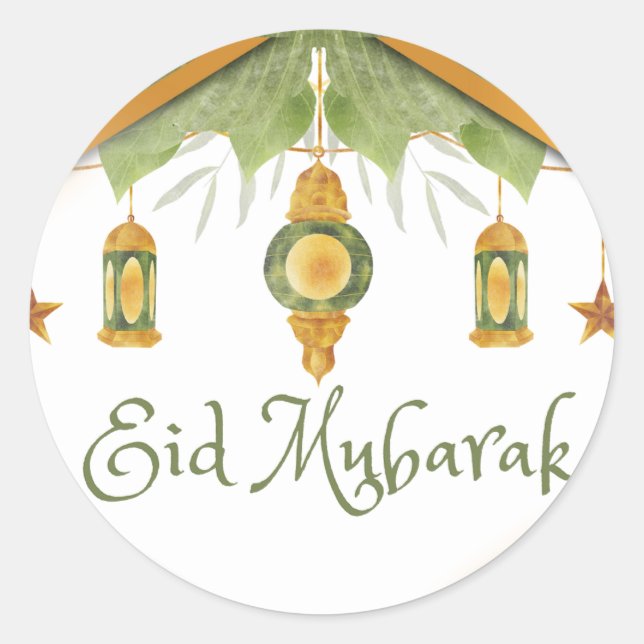 Adesivo Redondo Eid Sticker (Frente)