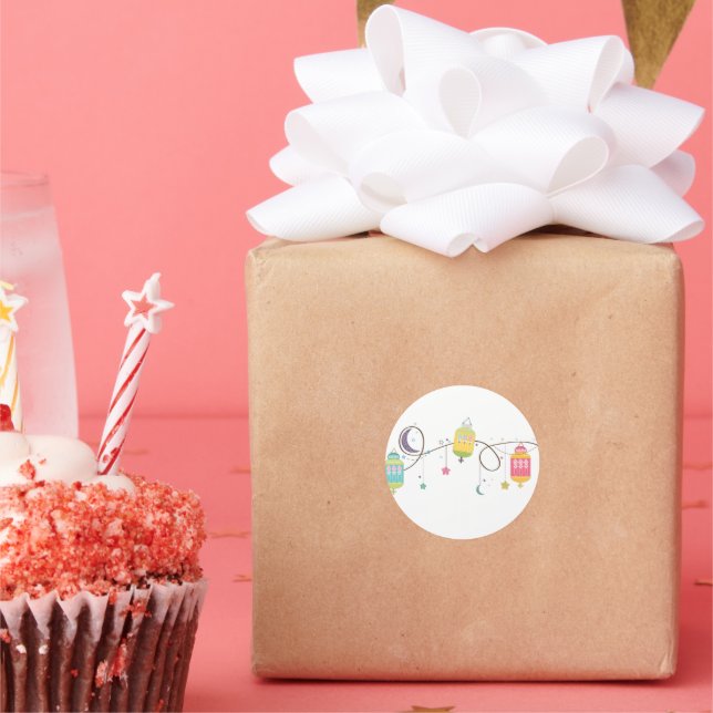 Adesivo Redondo Eid Stickers (Festa)