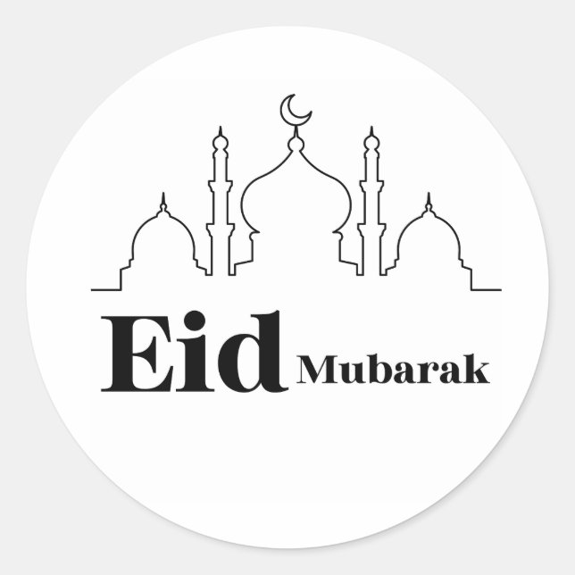 Adesivo Redondo Eid Stickers 2024 (Frente)