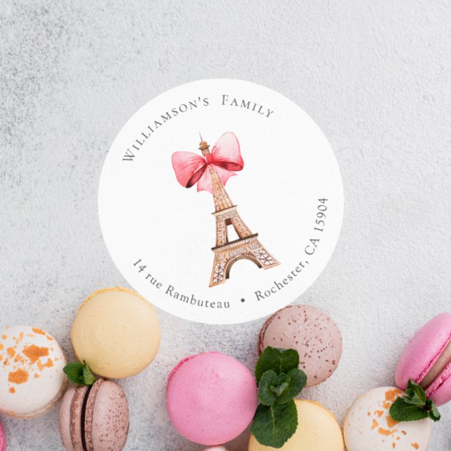 Adesivo Redondo Eiffel Tower Paris (Criador carregado)