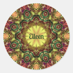 ADESIVO REDONDO EILEEN ~ KALEIDOSCOPE NATAL ~
