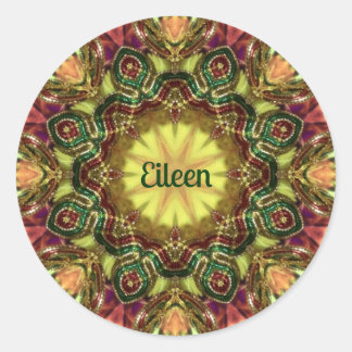 ADESIVO REDONDO EILEEN ~ KALEIDOSCOPE NATAL ~