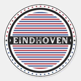 Adesivo Redondo Eindhoven City Pride Emblem – Dutch Identity