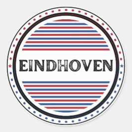 Adesivo Redondo Eindhoven City Pride Emblem – Identidade Holandesa