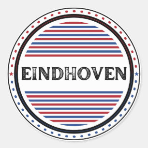 Adesivo Redondo Eindhoven City Pride Emblem – Identidade Holandesa