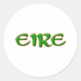 Adesivo Redondo Eire Eltic Text Sticker