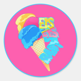 Adesivo Redondo Eis Eis Baby
