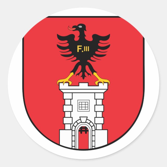 Adesivo Redondo eisenstadt, Áustria (Frente)
