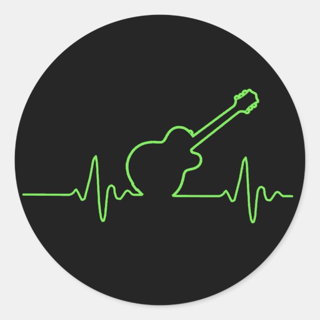 Adesivo Redondo EKGuitar (Frente)