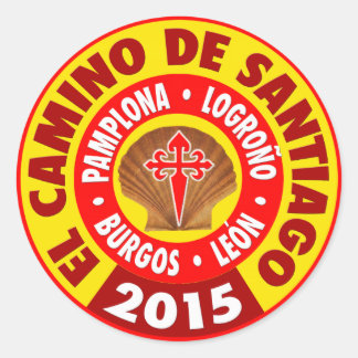 Adesivo Redondo El Camino De Santiago 2015