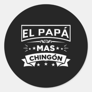 Adesivo Redondo El Papa Mas Chingon Funny Pais Mexicanos Espanhóis