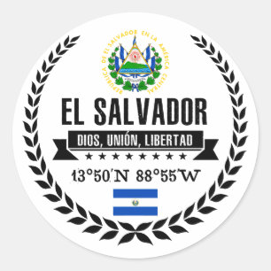 Adesivo Redondo El Salvador