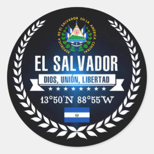 Adesivo Redondo El Salvador