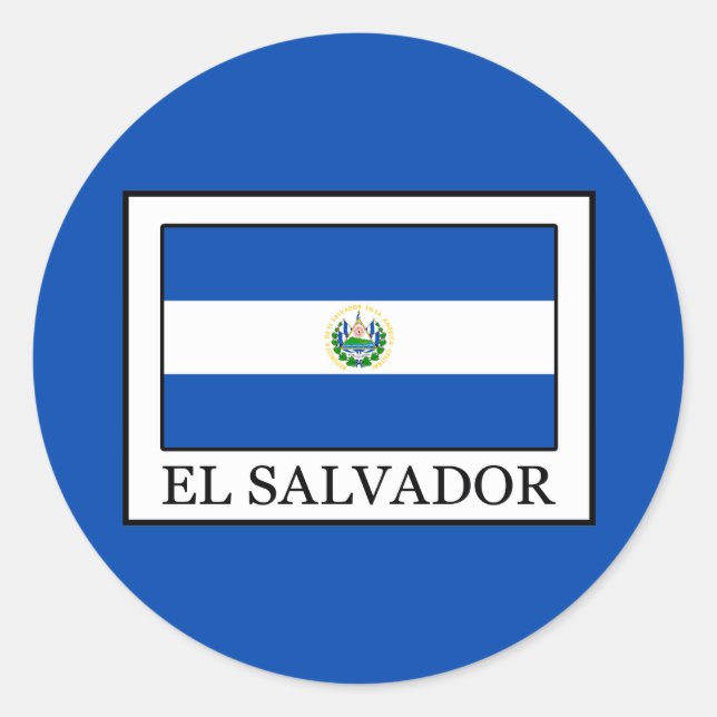 Adesivo Redondo El Salvador (Frente)