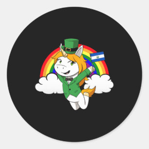 Adesivo Redondo El Salvador Orgulhosa Bandeira Salvadorenha Dia de
