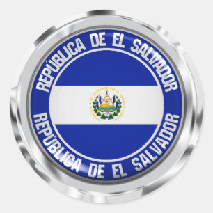 Adesivo Redondo El Salvador Round Emblem