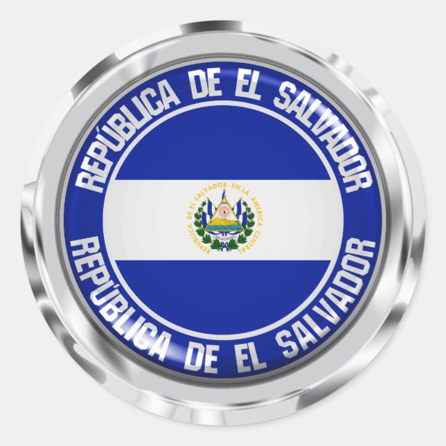 Adesivo Redondo El Salvador Round Emblem (Frente)