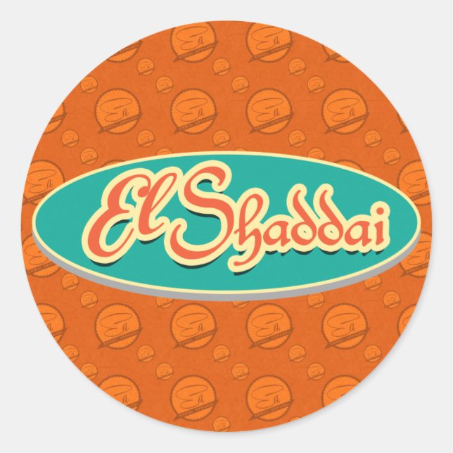 Adesivo Redondo El Shaddai Stickers (Frente)