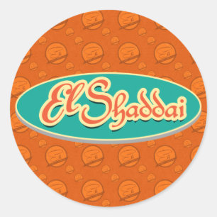 Adesivo Redondo El Shaddai Stickers