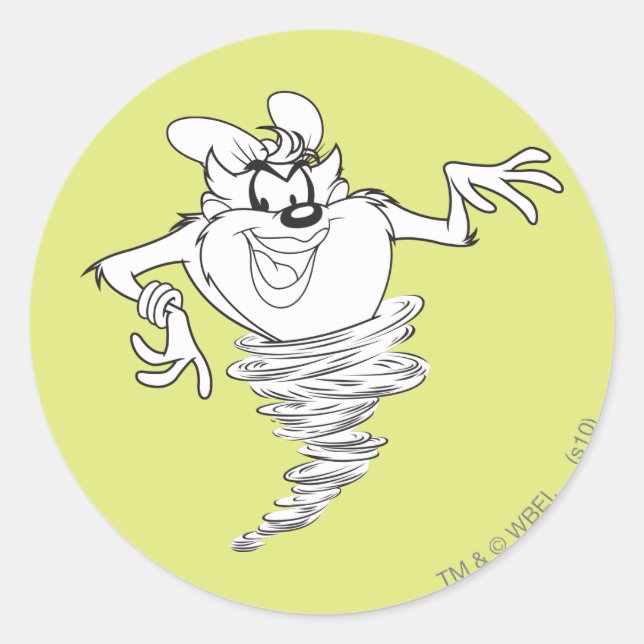 Adesivo Redondo Ela é negra e branca (Frente)