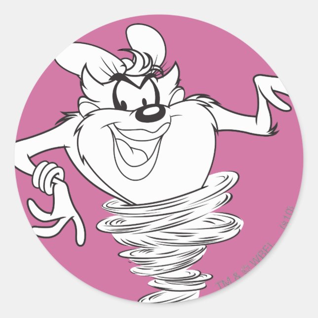 Adesivo Redondo Ela é negra e branca (Frente)