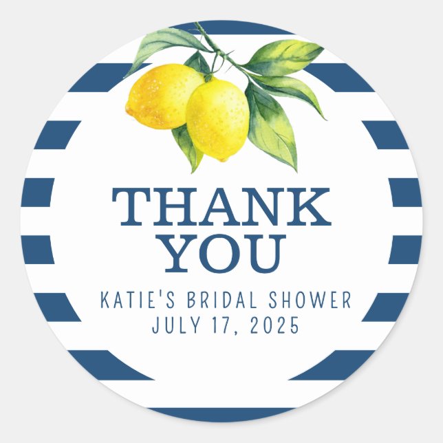 Adesivo Redondo Ela Encontrou Seu Começo Principal Obrigado, Stick (Frente)