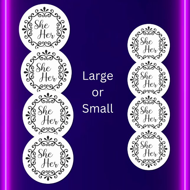 Adesivo Redondo Ela Era A Sua Frame De Rico (Criador carregado)