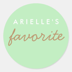 Adesivo Redondo "Ela", Snack favorito