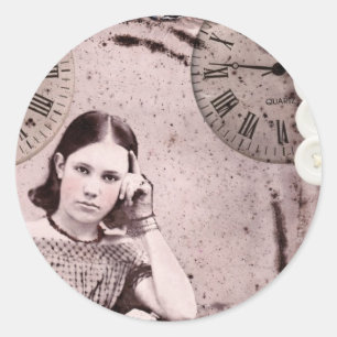 Adesivo Redondo Ela Tem O Tempo Todo