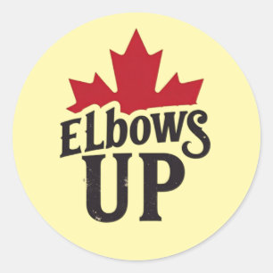Adesivo Redondo Elbots Up - Bold Canadian Spirit