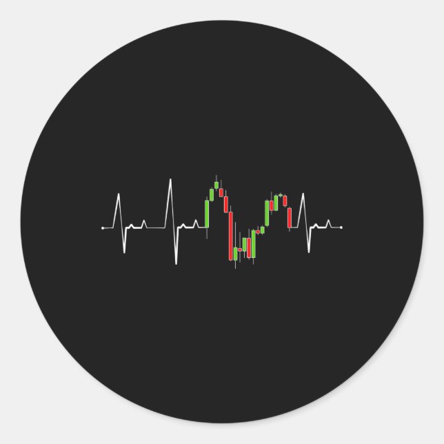 Adesivo Redondo Ele Bater No Dia Da Negociação Investir Comerciant (Frente)