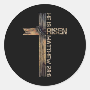Adesivo Redondo Ele Está Riscado Por Jesus, Fé Cristã Religiosa