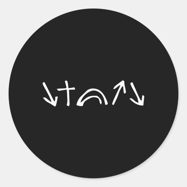 Adesivo Redondo Ele Veio Morrer A Rosa Que Ele Ascendeu Está Vindo (Frente)