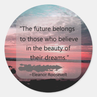 Adesivo Redondo Eleanor Roosevelt Cote