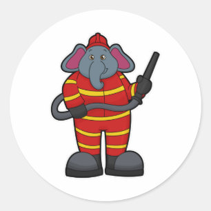 Adesivo Redondo Elefante com mangueira