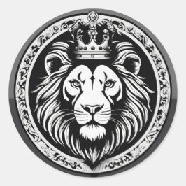 Adesivo Redondo "Elegância Flutuante".