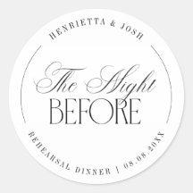 Elegant Script The Night Before Rehearsal Dinner