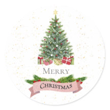 Elegante Árvore de Natal Estrela de Ouro Minimalis