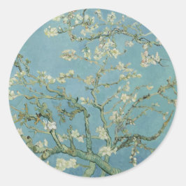 Adesivo Redondo Elegante árvore "Floração de Amendoeira"