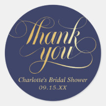 Elegante Caligrafia Obrigado Chá de panela