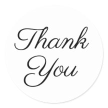 Elegante Caligrafia Preta Agradecimento