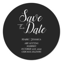 Elegante cartão de agradecimento Save The Date