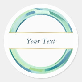 Adesivo Redondo Elegante Design