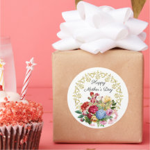 Elegante Dia de as mães Botânico Vintage