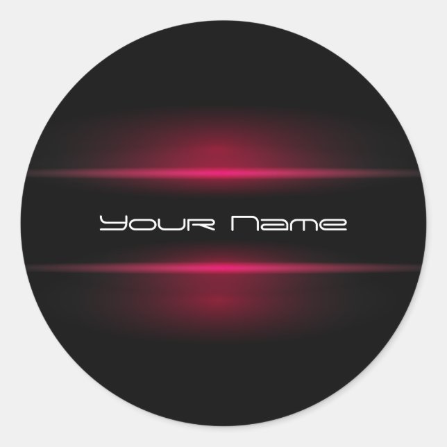 Adesivo Redondo Elegante DJ Sticker (Frente)