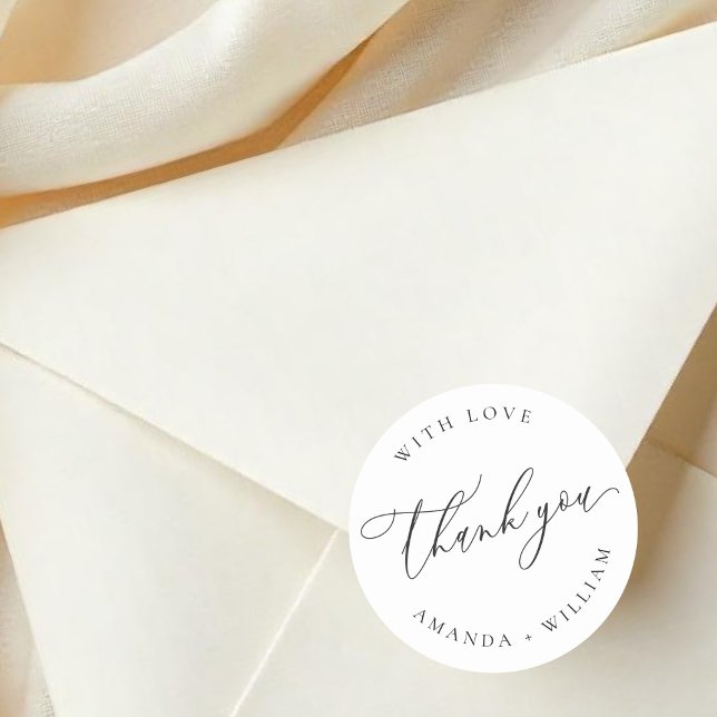 Adesivo redondo elegante e moderno (Criador carregado)